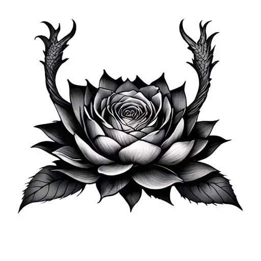 Rose Lotus Dragon