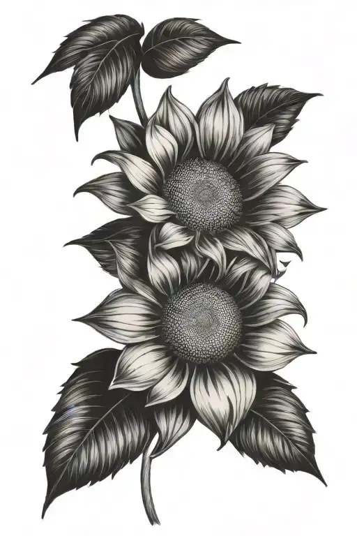 Lilly Sunflower Half Sleeve