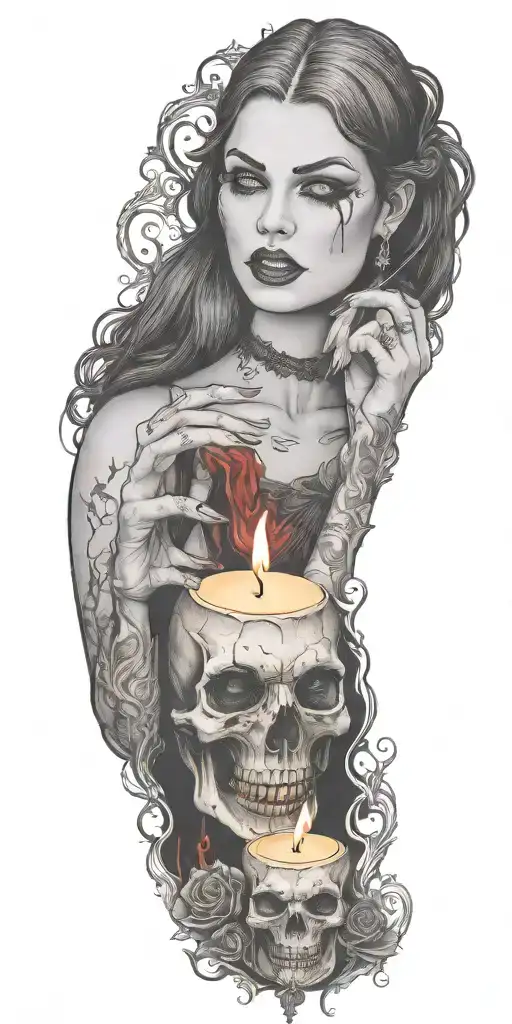 Vampire Blood Women Candle Burning