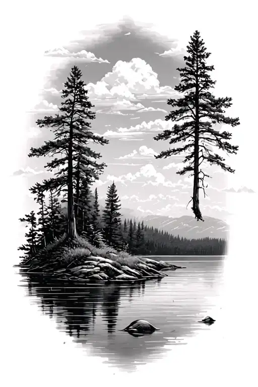 Lake Nature Scene