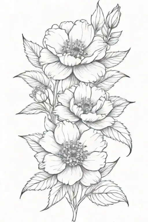 July Birth Flower Bouquet