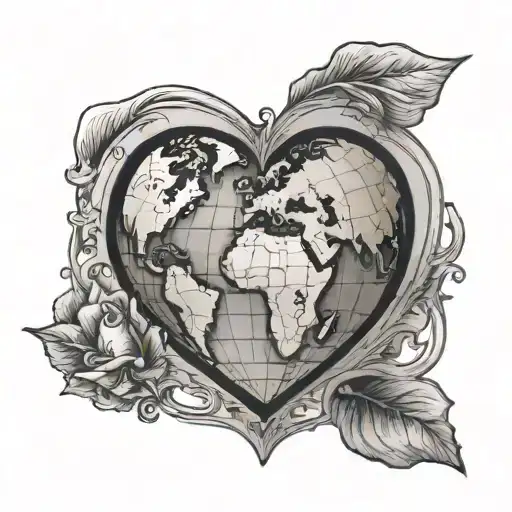 Heart Shaped Globe Inside