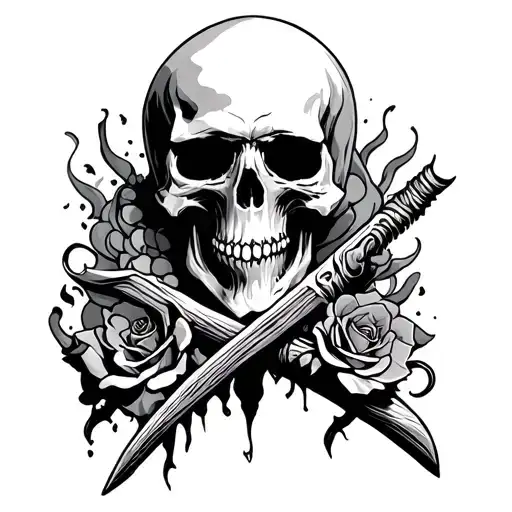 Dichotomy Of Death And Life With A Reaper