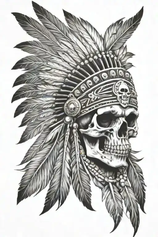 Apache Skull Headress