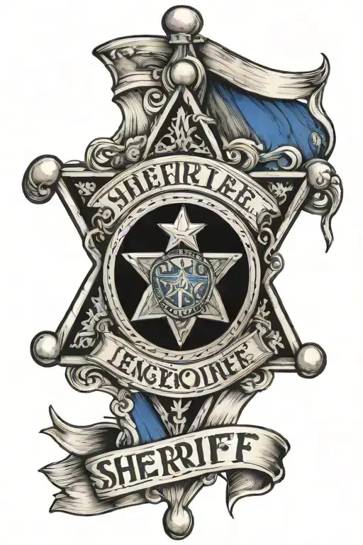 Sheriff Law Enforcement Thin Blue Line