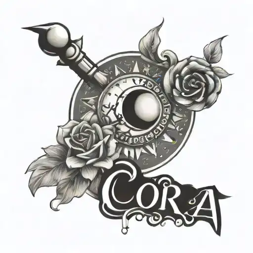 The Name Cora With The Date July 15 With Sun And Moon And Cancer Zodiac And Taurus