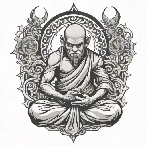 Demon Monk Meditating