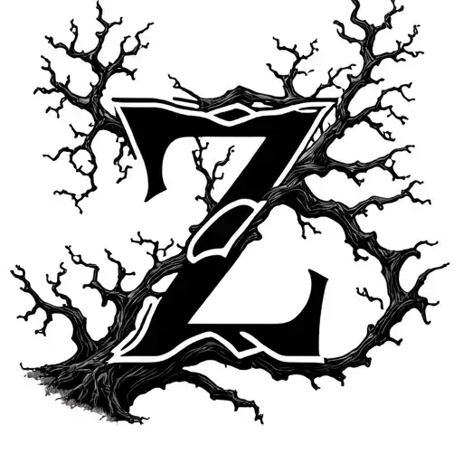 Poison Tree With Letter Z In The Branches