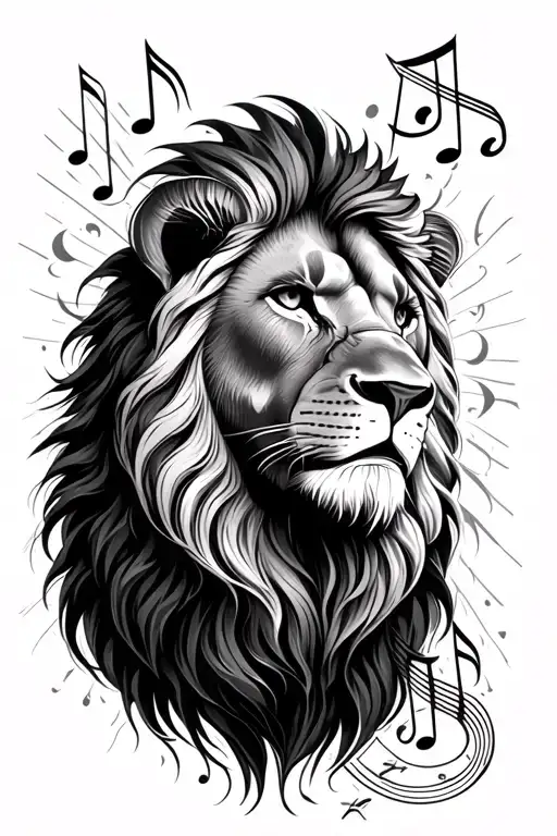 Lion And Music Themed