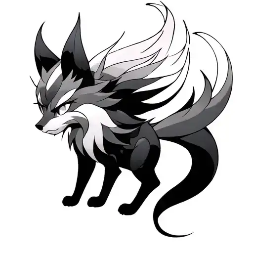 Kurama Nine Tailed Fox And Sheron