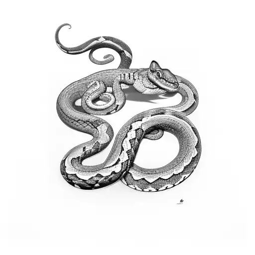 Orobos Snakes Wrapped Around Hourglass