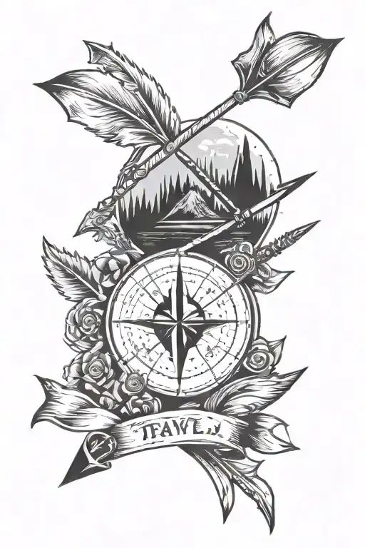Travel And Arrow