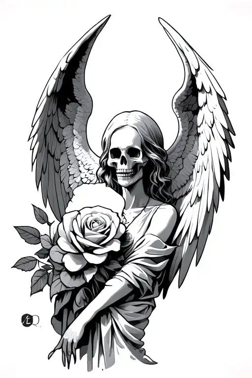 Angel Of Death Holding Rosari