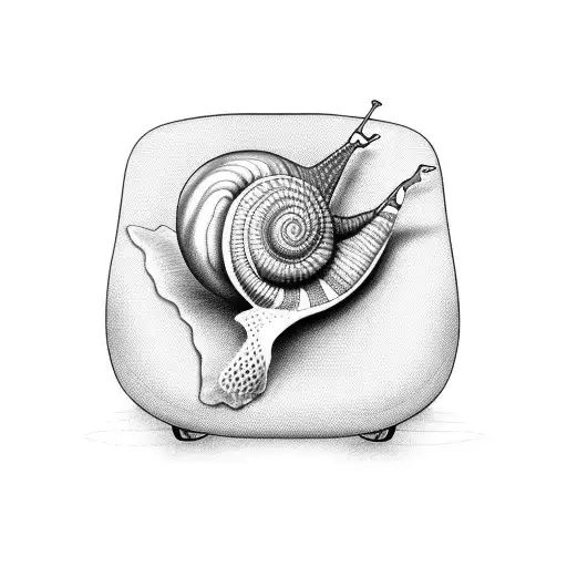 Snail On Airplane Seat Armrest