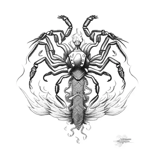 Scorpion With Phoenix