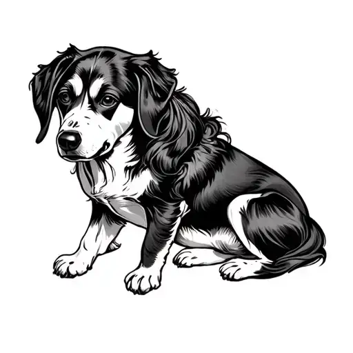 Lady Shephard Line Art