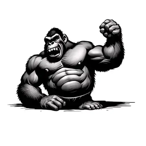 Angry Popeye Gorilla