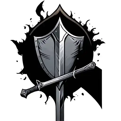 Knights Armour Shield Sword Fi Inspired