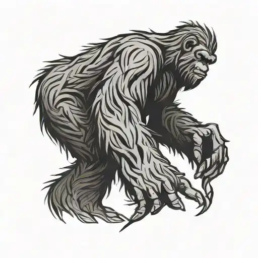 One Line Bigfoot