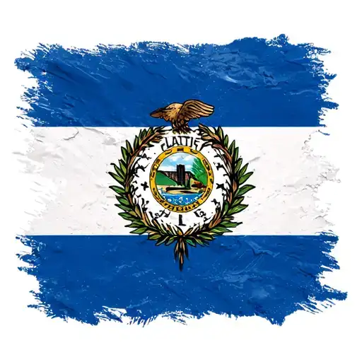 Create A Tattoo Of The Name Peralta With The Honduras Flag In The Background