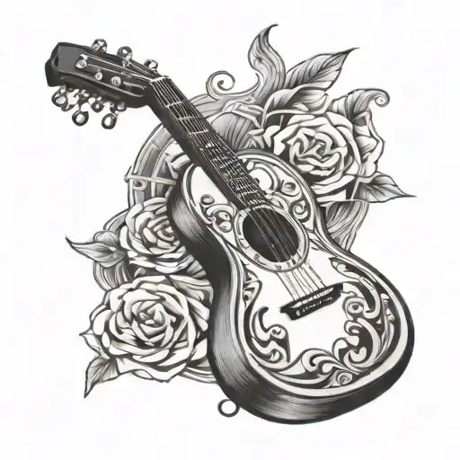 Guitar Shaped Like An Hourglass