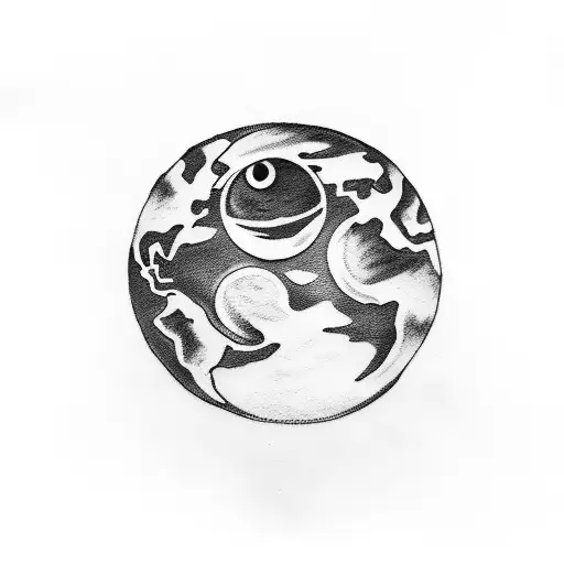 Moon And Earth With Words Love Ya Later