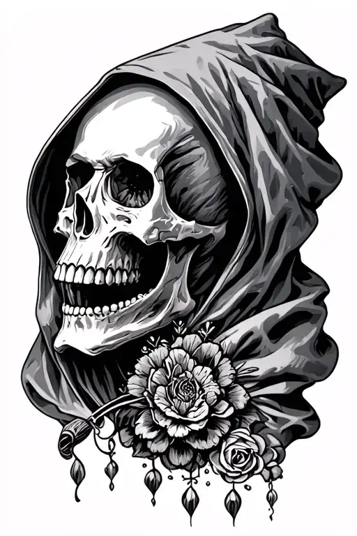 Hooded Skull Inside