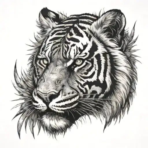 Tiger Eyes With Other Texture