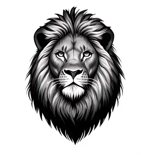 Realism Lion With Background