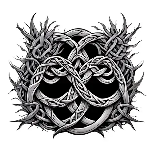 Celtic Tree Conbined With The Celtic Trunck As Themotherhood Knot