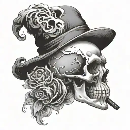 Skull And Sigaret Smoke
