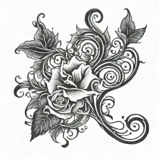 Floral Vine Music Intertwined