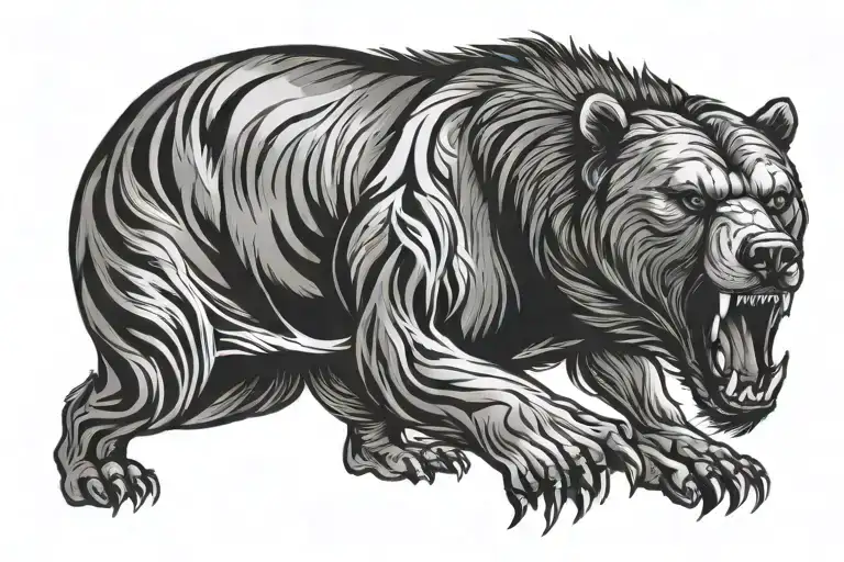 Virgo Man Roaring Bear