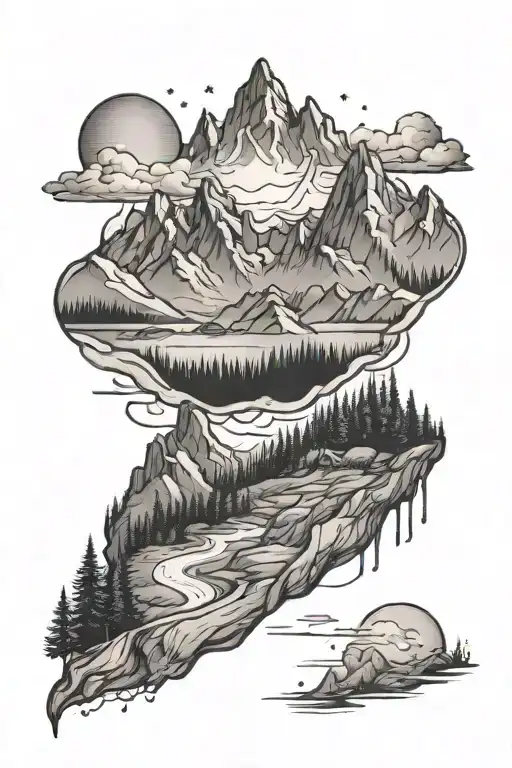 Mountain Range With Juice Wrld