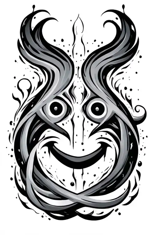 Triskel Symbol Combined With This Smiley Face