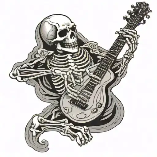 Skeleton Playing Gutar