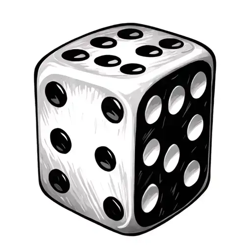 Pair Of Dice Symbolizing The Gamble