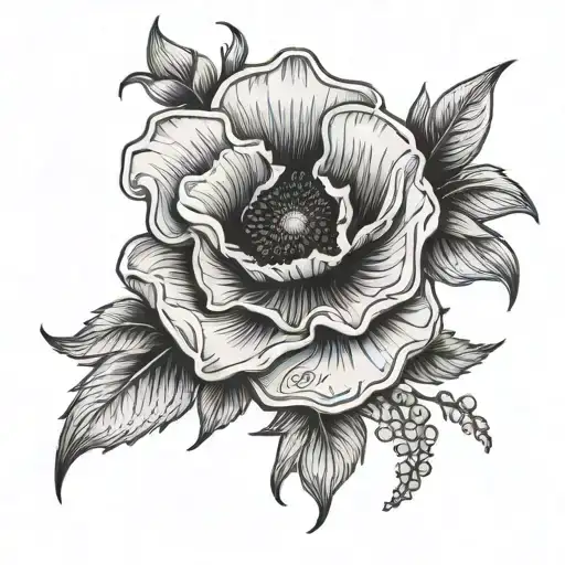 Singular Poppy With The Word Always