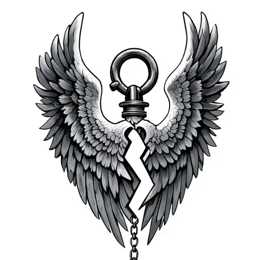 Angel Wings Knowledge Alchemy Broken Shackle