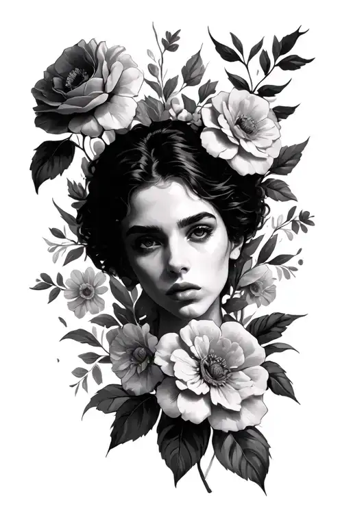 Raabe And Flowers In The Background