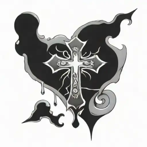 Cross And Broken Heart