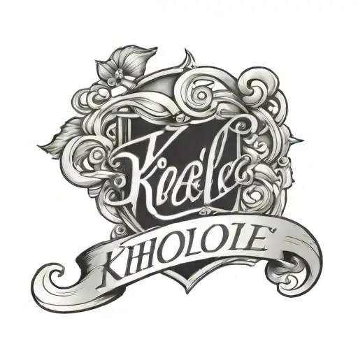 Script Tattoo Showcasing The Name Khloie