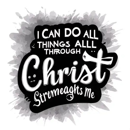 I Can Do All Things Through Christ Who Strengthens Me Bible Verse