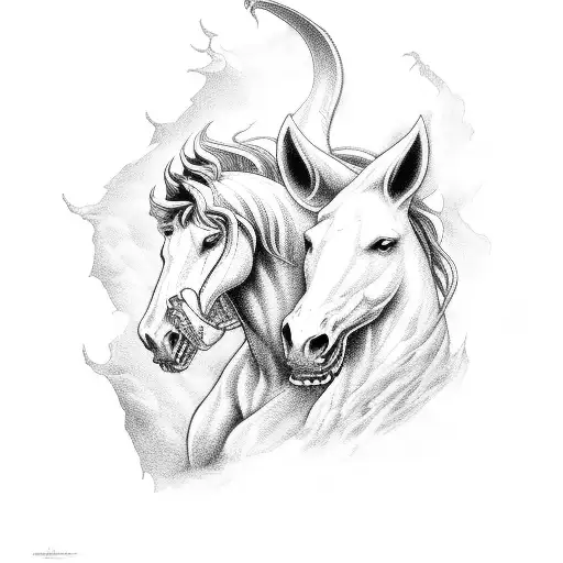 Death Riding A White Horse