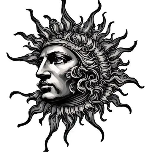 Sun Face Renaissance American Trad
