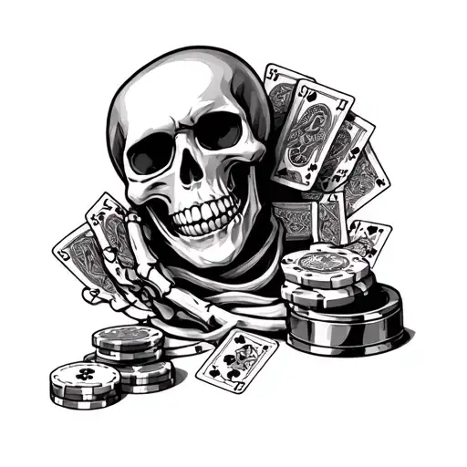 Skeleton Gambling Themed