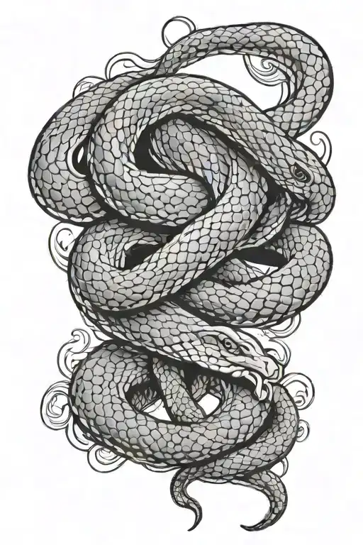 Adam And Eva Snake Slithering