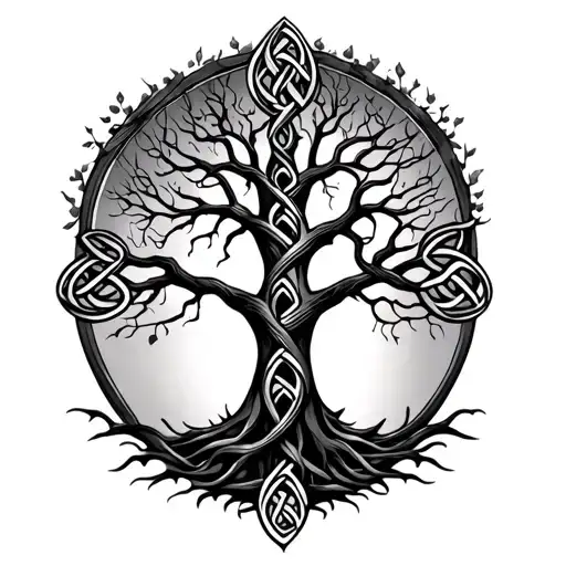 Celtic Knot Tree Of Life Sleeve