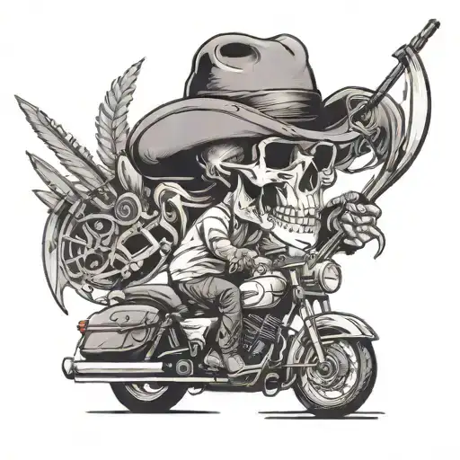 Skull And Hunter Bike
