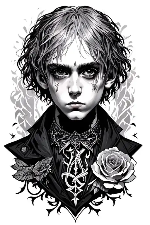 Lil Peep Gothic Inspired Tattoo Design Inspired